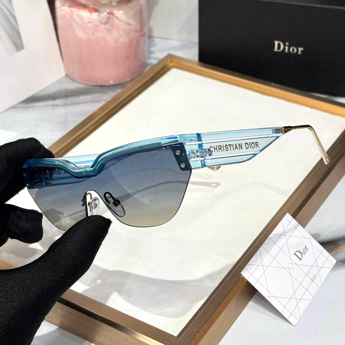 Dior Blue Premium Women's Sunglasses-1