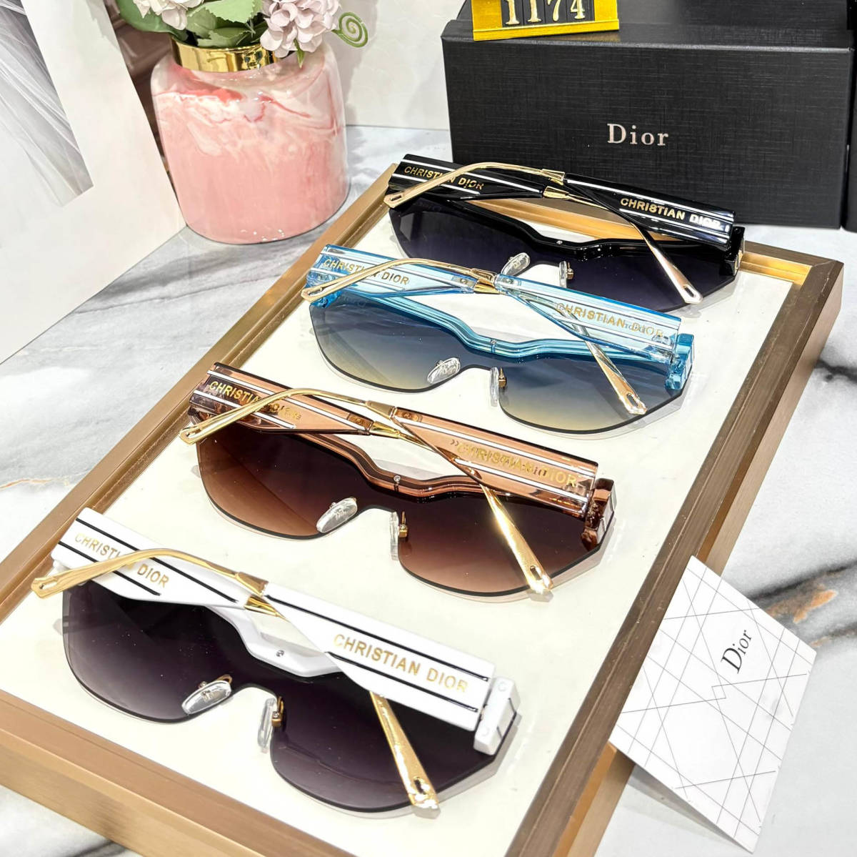 Dior White Premium Women's Sunglasses-3