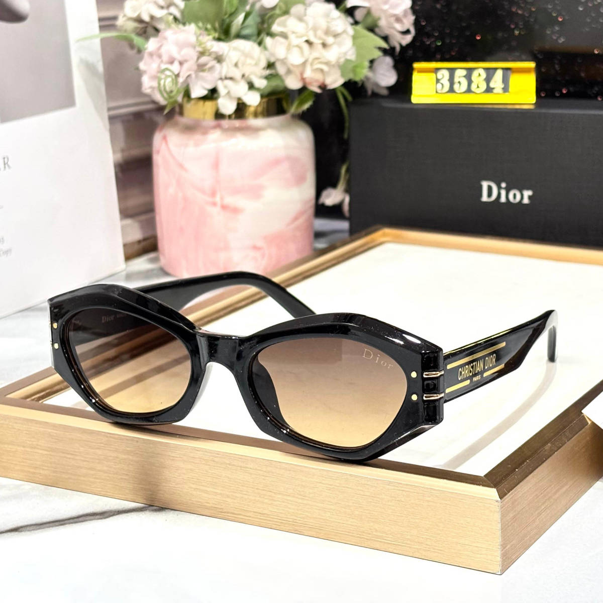 Dior Black & Brown Premium Women's Sunglasses-0