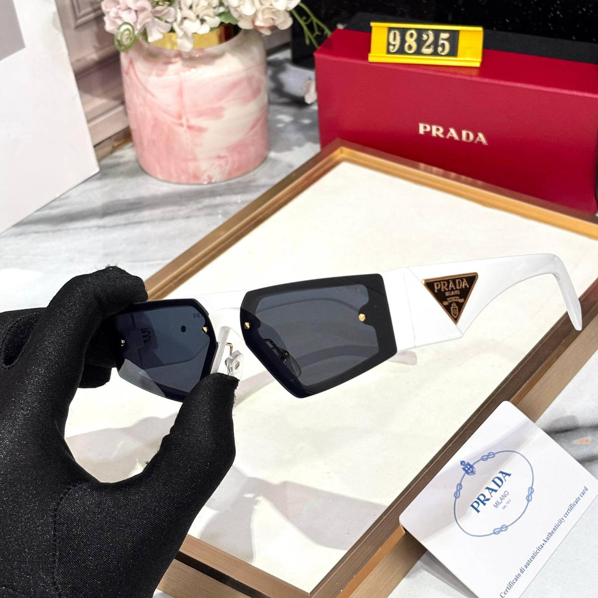 Prada White Premium Sunglasses-1