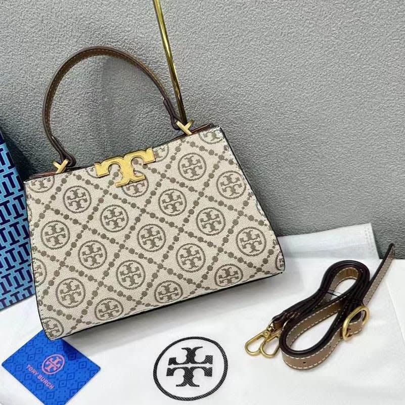 Tory Burch Small Eleanor White Canvas Bag-0