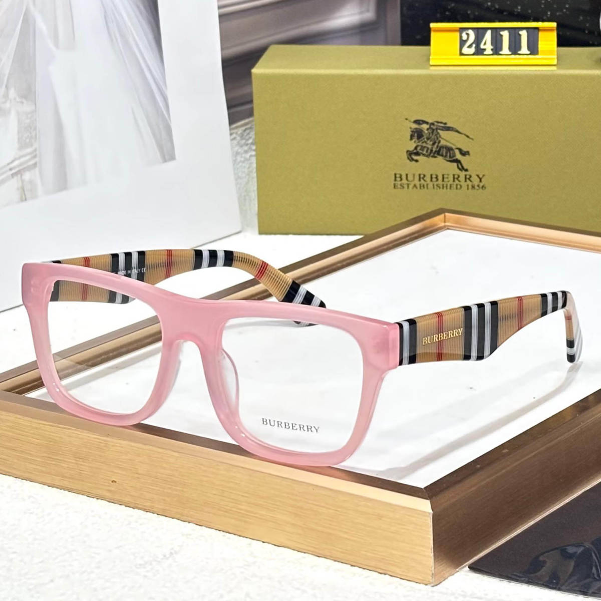 Burberry Pink Premium Women's Sunglasses-0