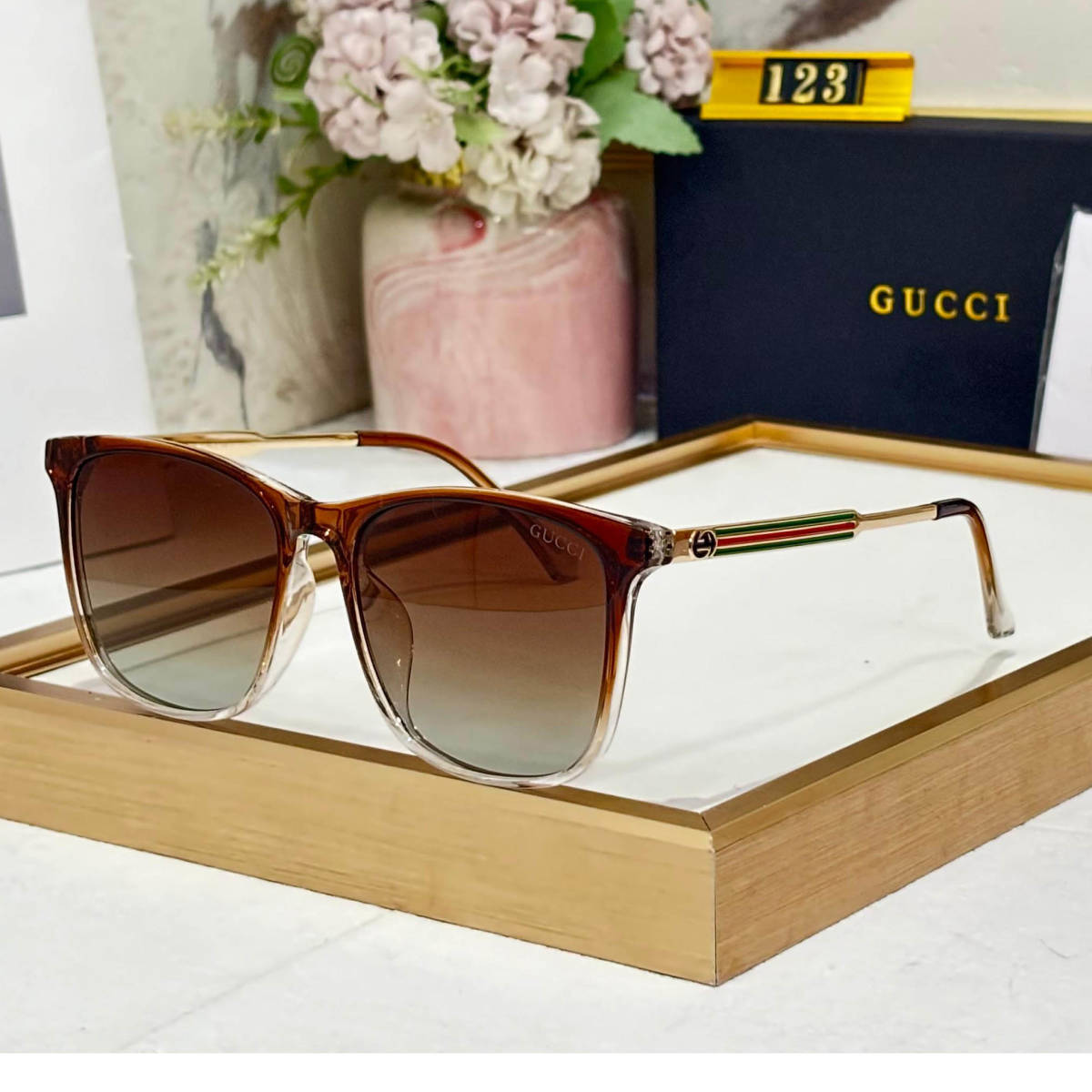 Gucci Brown Luxury Sunglasses-0