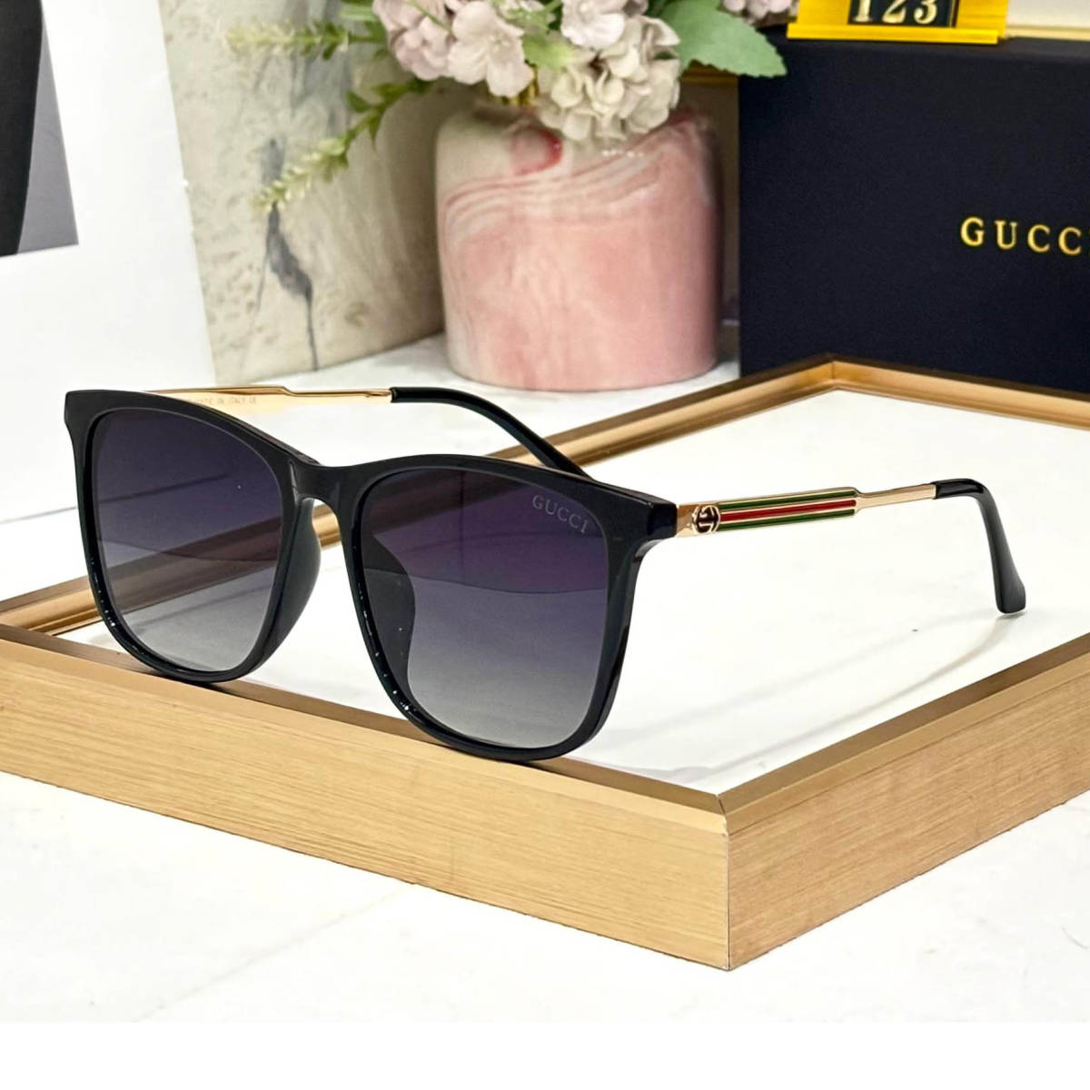Gucci Black & Purple Luxury Sunglasses-0