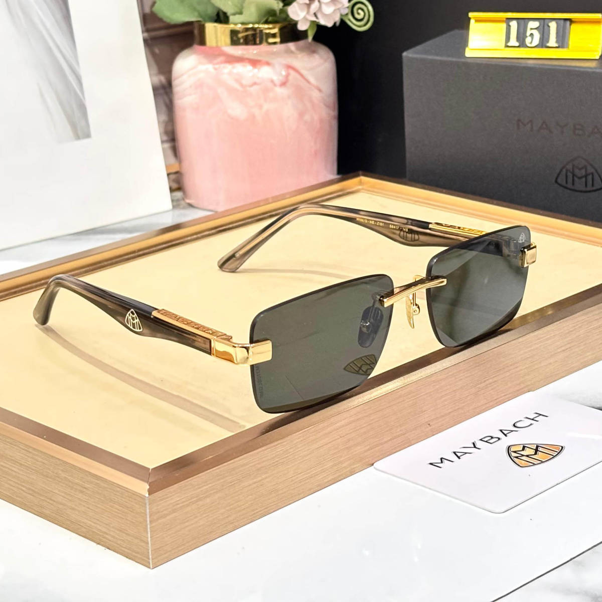 Maybach Black Luxury Sunglasses-1