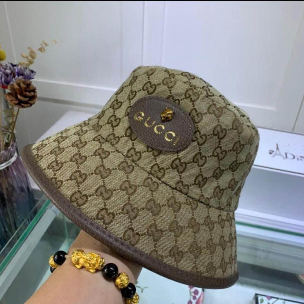 Gucci Brown Premium Bucet Hat-0
