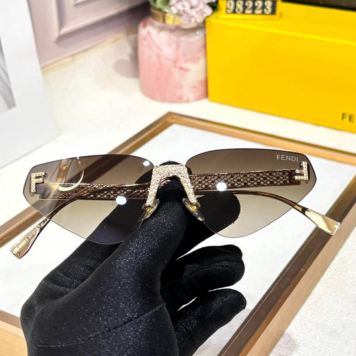 Fendi Brown Premium Women's Sunglasses-1