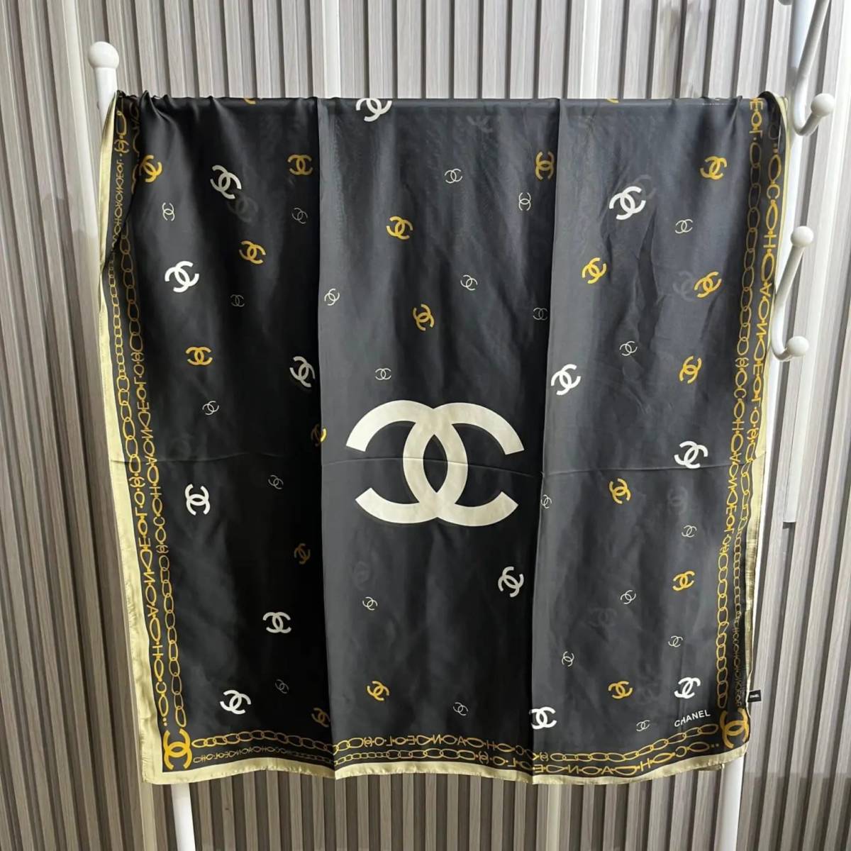Chanel Premium Quality Black Silk Stole-1
