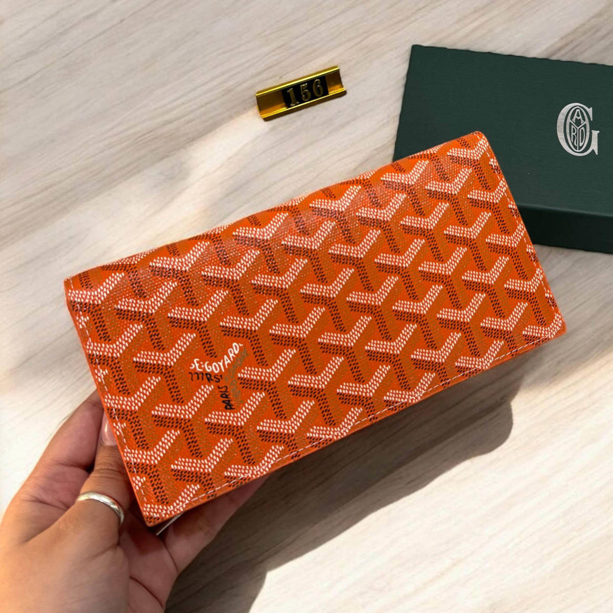 Goyard Orange Premium Long Wallet-3