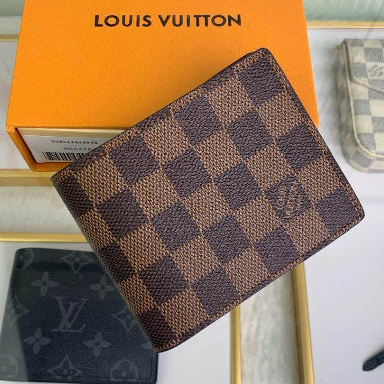 Louis Vuitton Brown Premium Compact Wallet-0