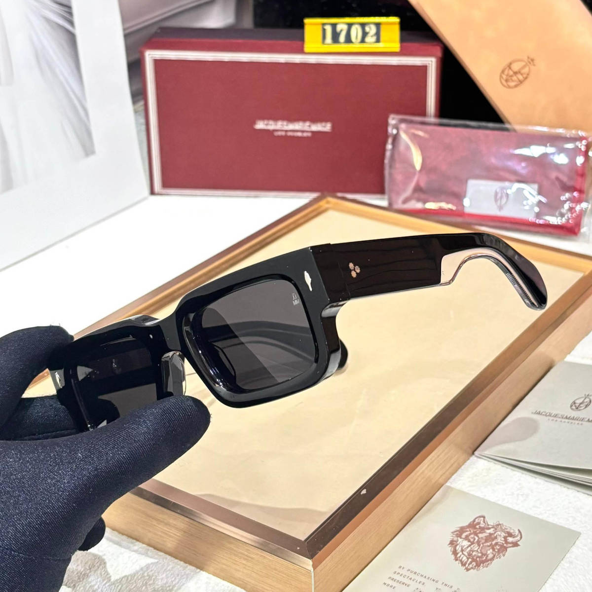 Jacques Marie Mage Black Luxury Sunglasses-1