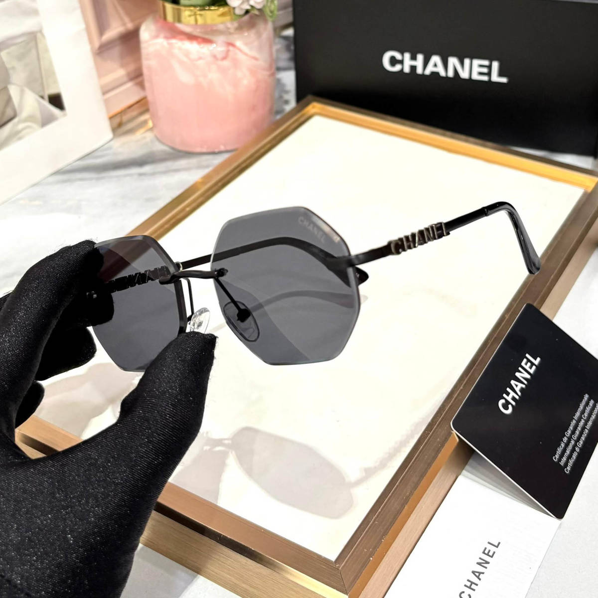Chanel Black Premium Women's Sunglasses-1