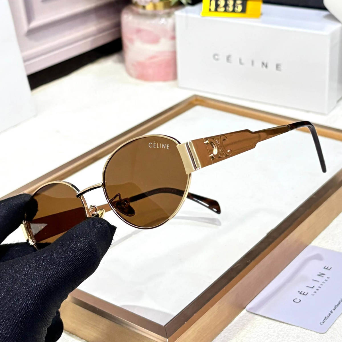 Celine Brown Premium Women's Sunglasses-1