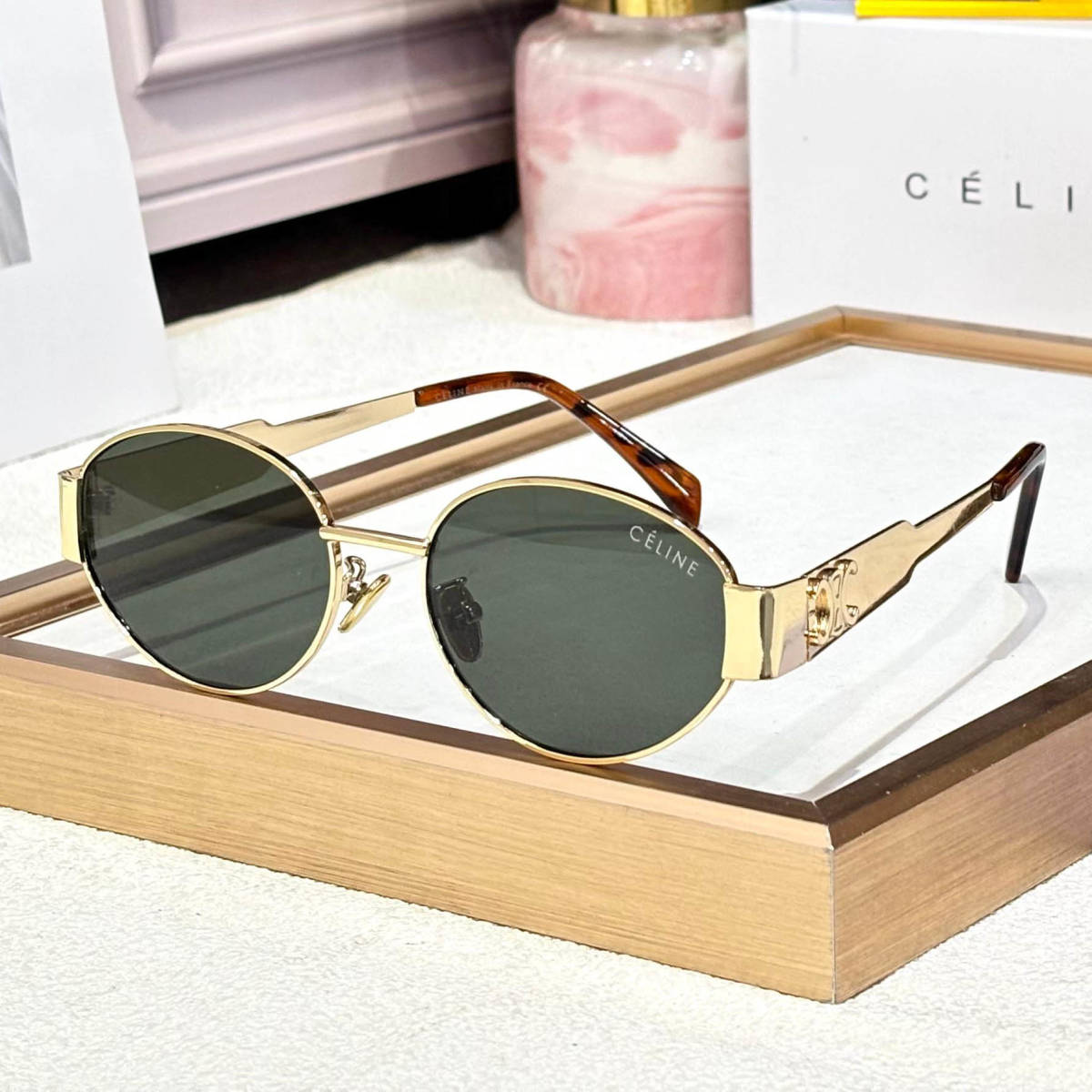 Celine Green Premium Women's Sunglasses-0