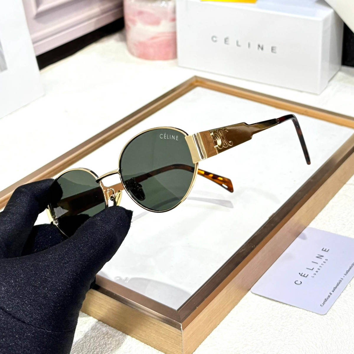 Celine Green Premium Women's Sunglasses-1