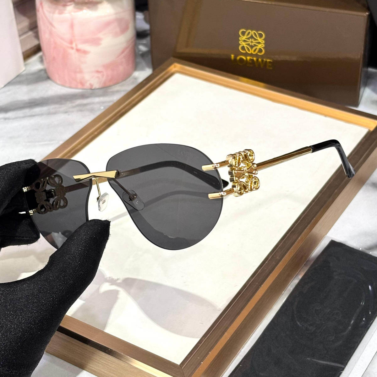 Loewe Black Premium Women's Sunglasses-1