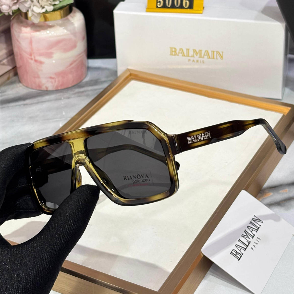 Balmain Olive Luxury Sunglasses-1