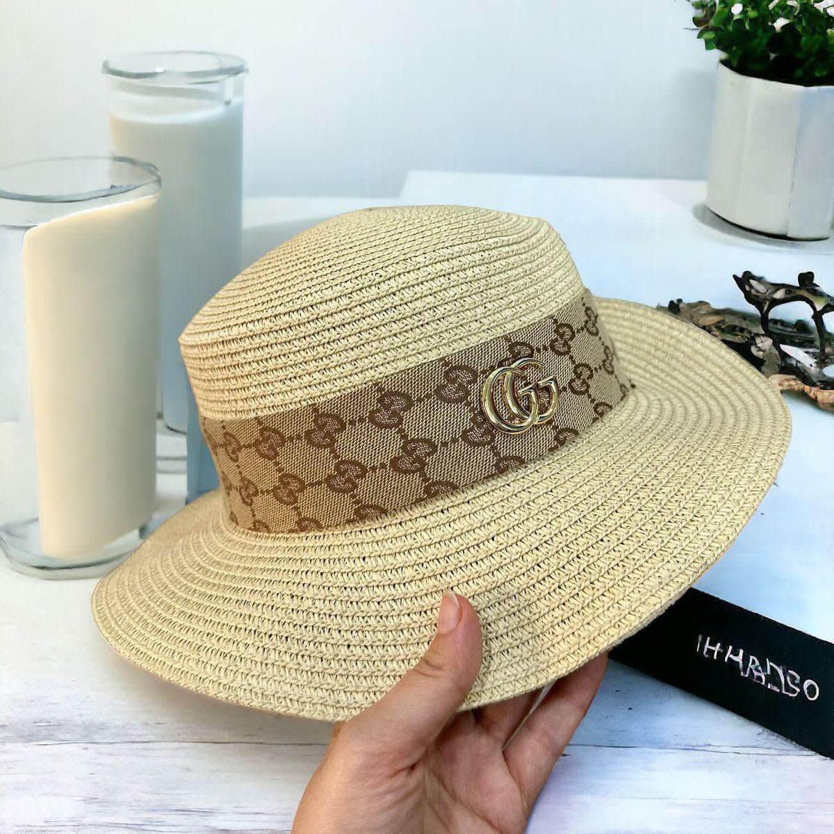 Gucci Beige Premium Bucket Hat-1
