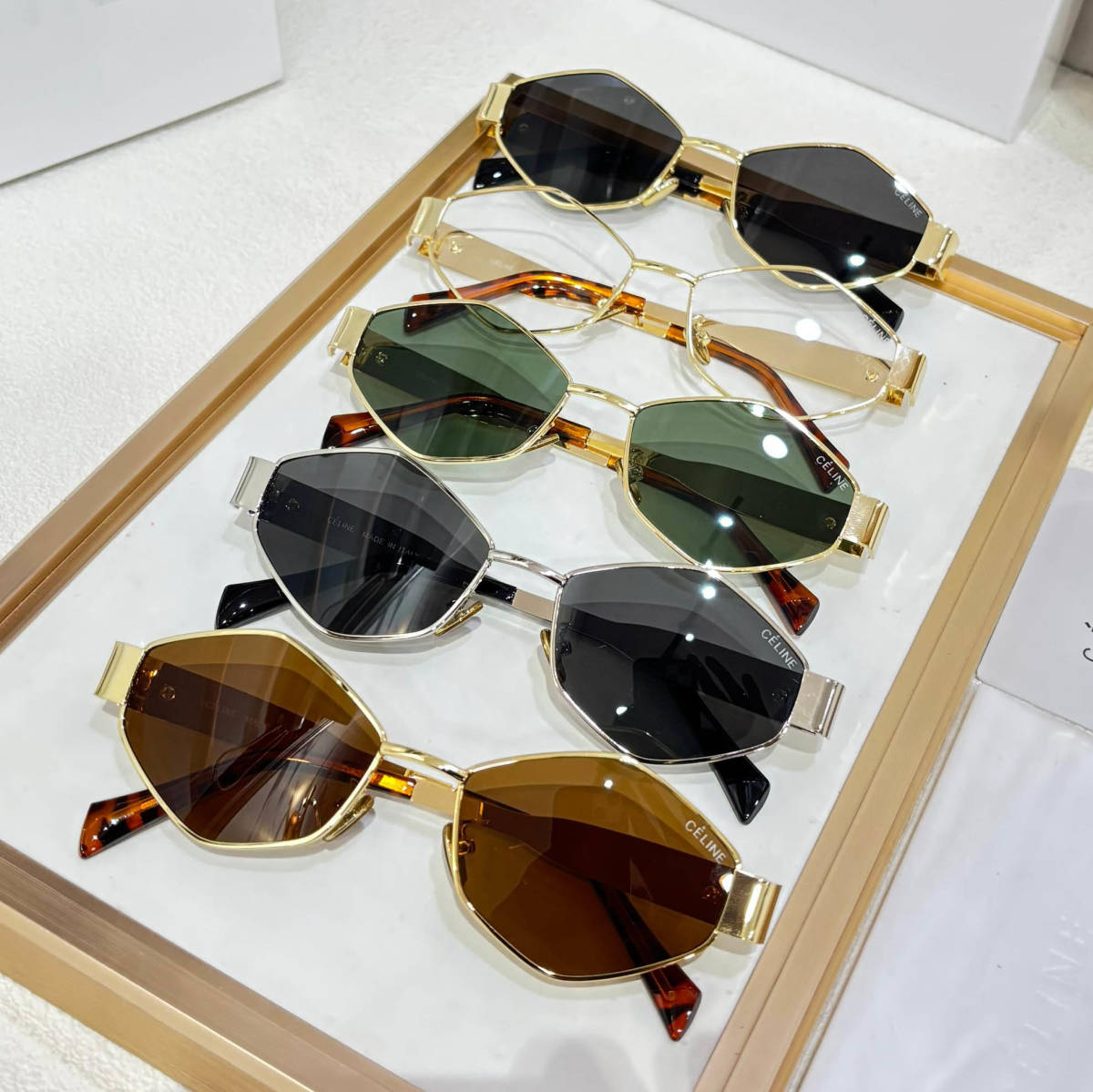 Celine White Premium Women's Sunglasses-1