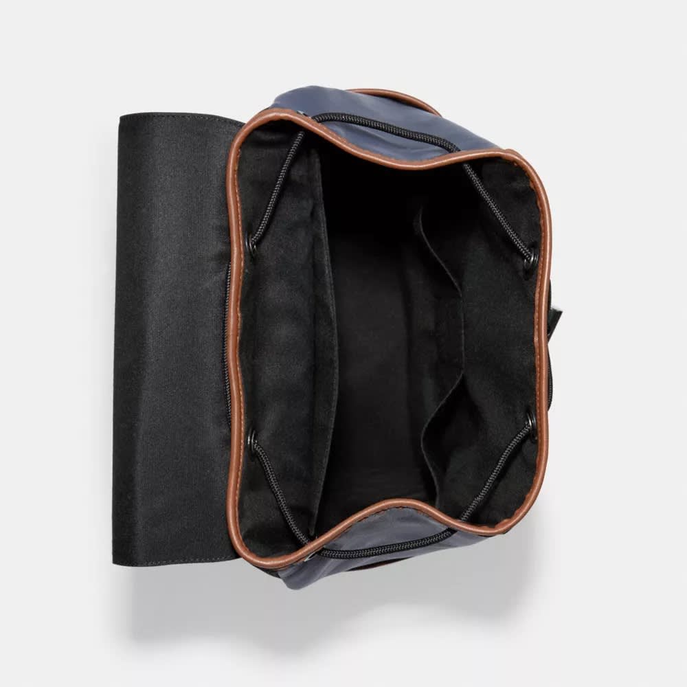 Coach Track Backpack In Colorblock Signature Canvas-2