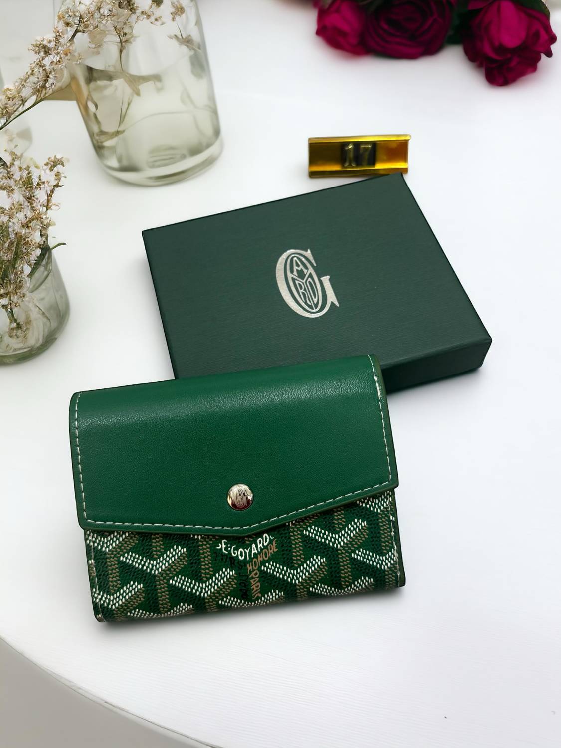 Goyard Artois PM Green Women's Wallet-5