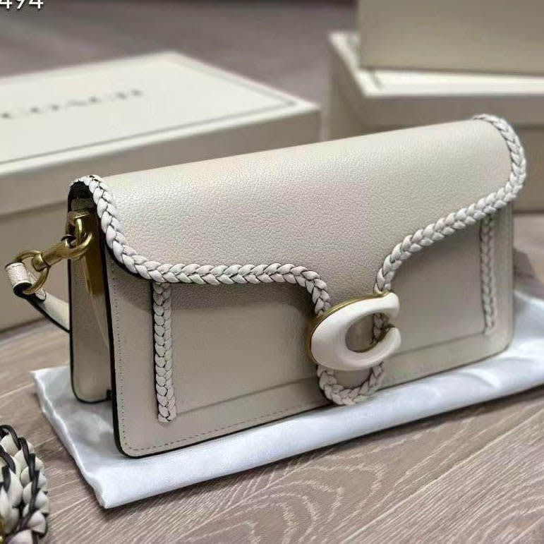 Coach Signature White Shoulder Bag-0
