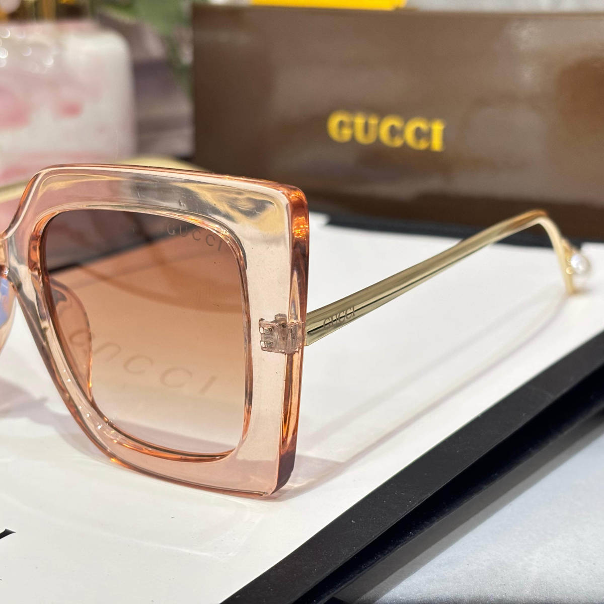 Gucci Brown Premium Women's Sunglasses-1
