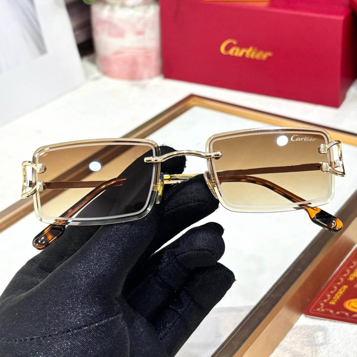 Cartier Brown Luxury Sunglasses-1