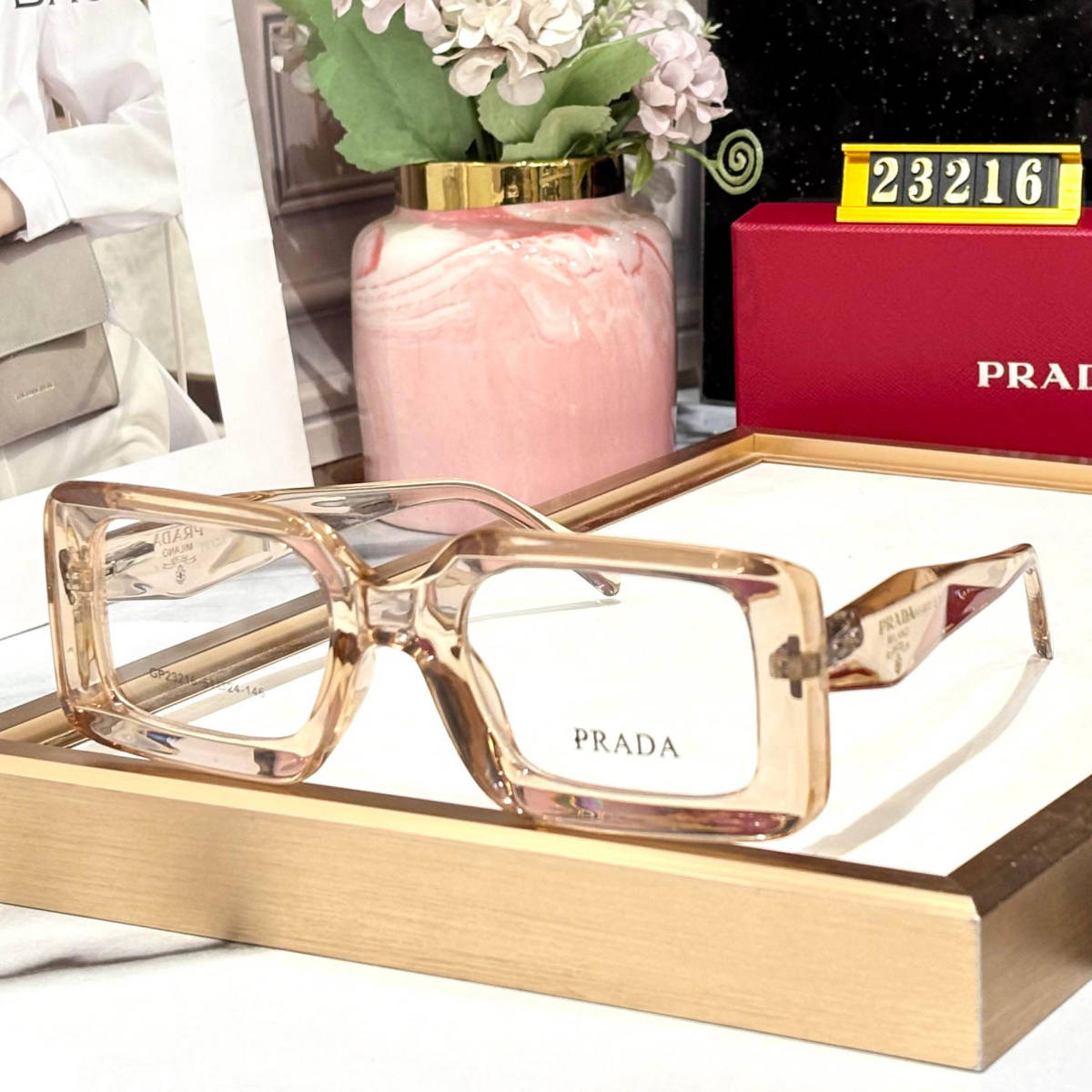 Prada Pink Premium Women's Sunglasses-0