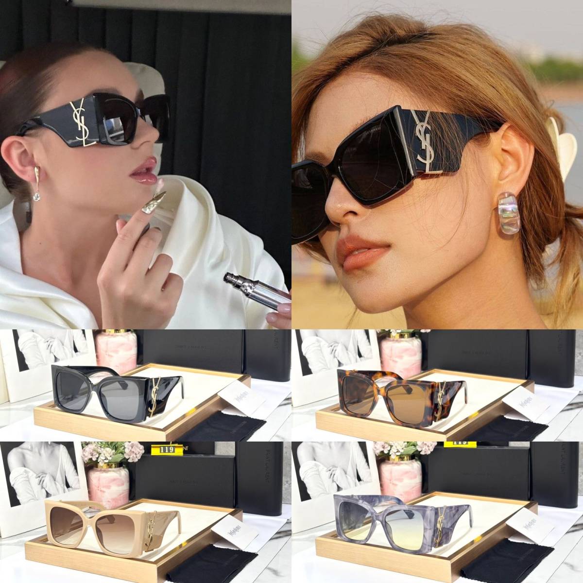 Ysl Black Premium Women's Sunglasses-4