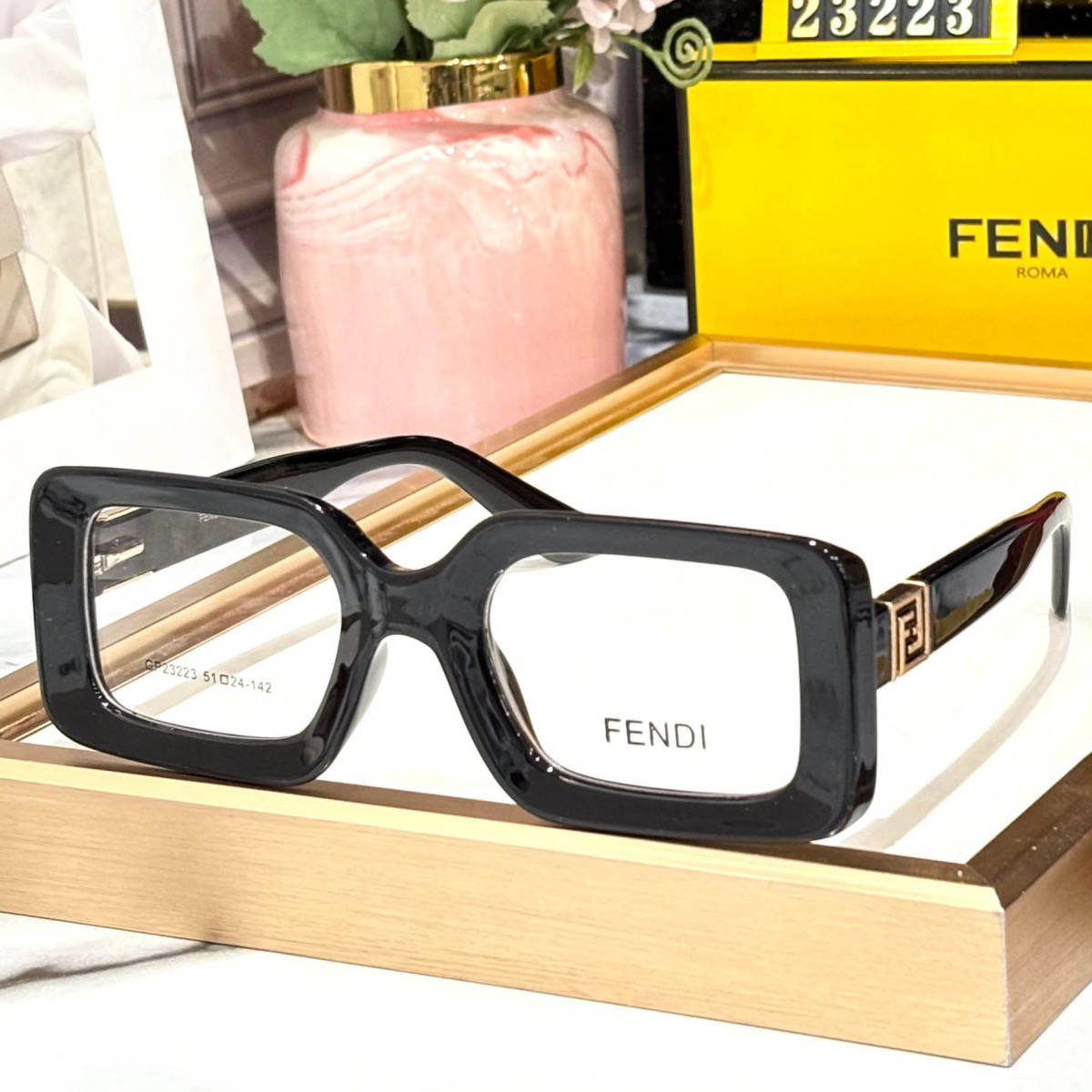 Fendi Black Premium Women's Sunglasses-0