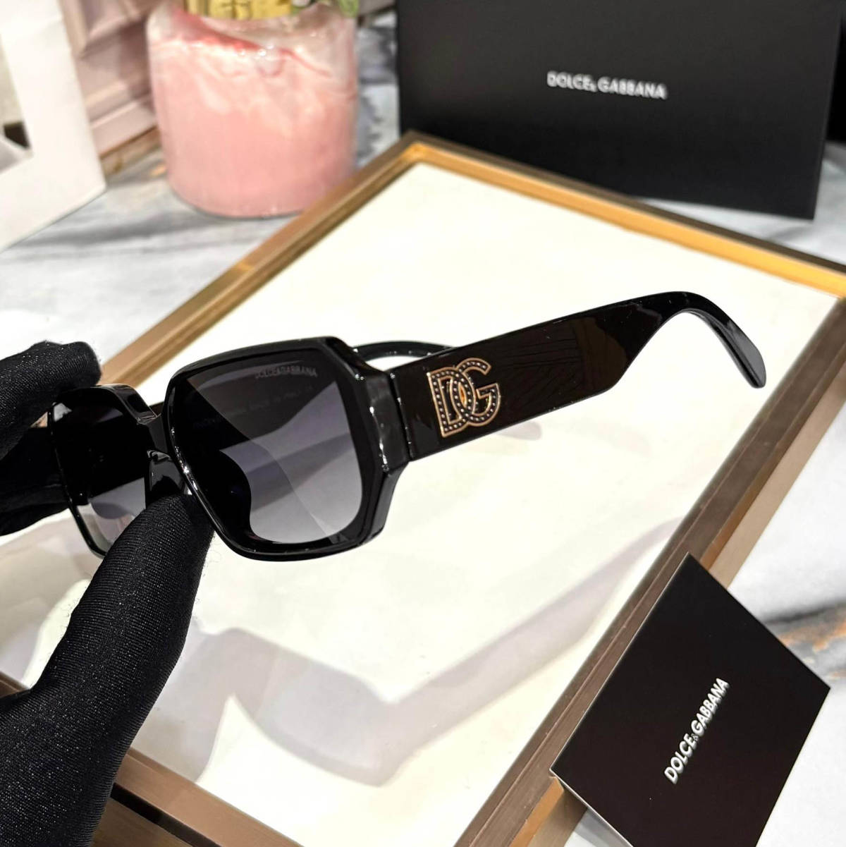 Dolce & Gabbana Black Premium Women's Sunglasses-1