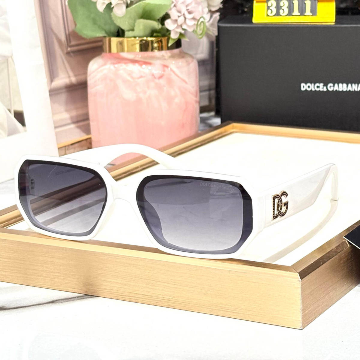 Dolce & Gabbana White Premium Women's Sunglasses-0