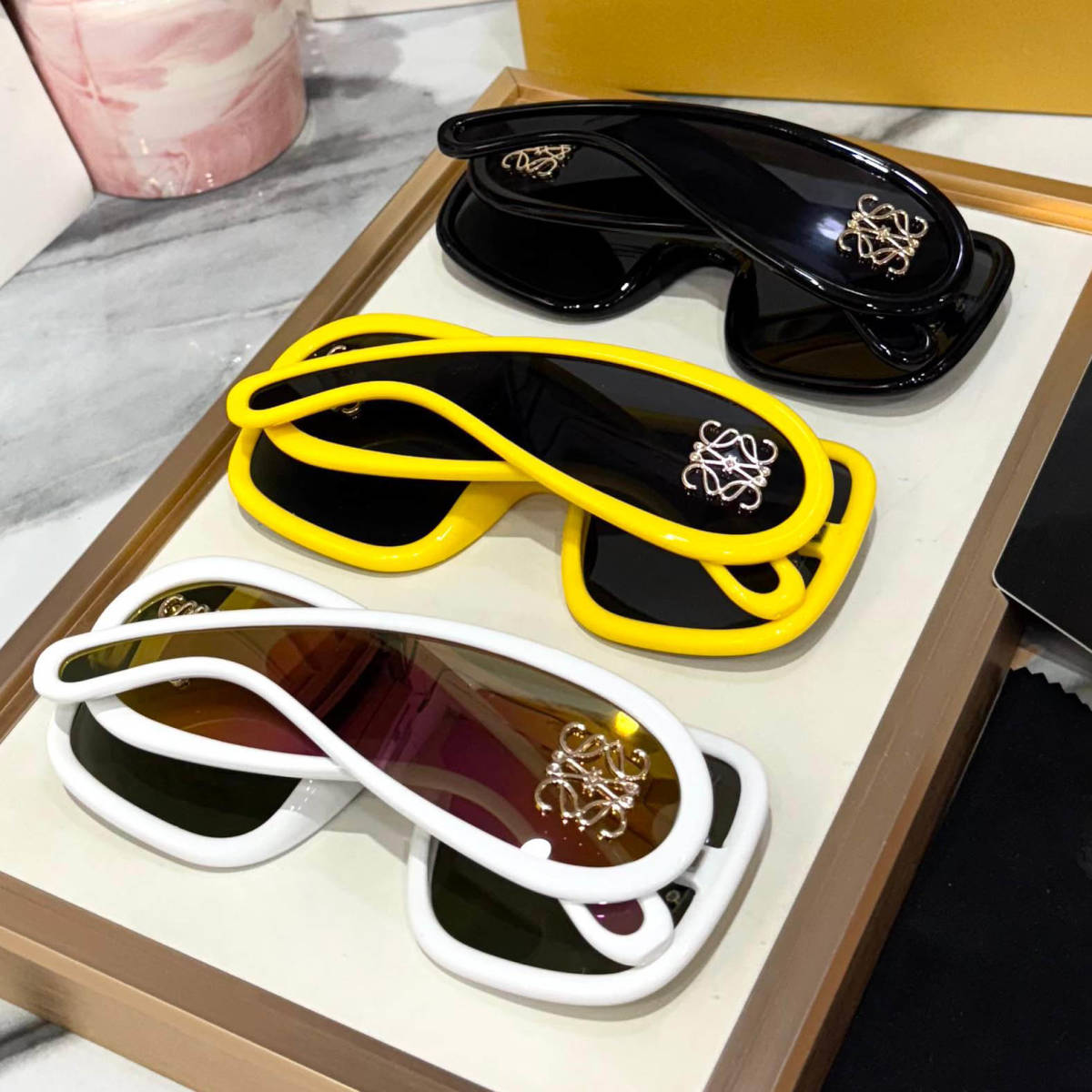 Loewe White Premium Women's Sunglasses-3