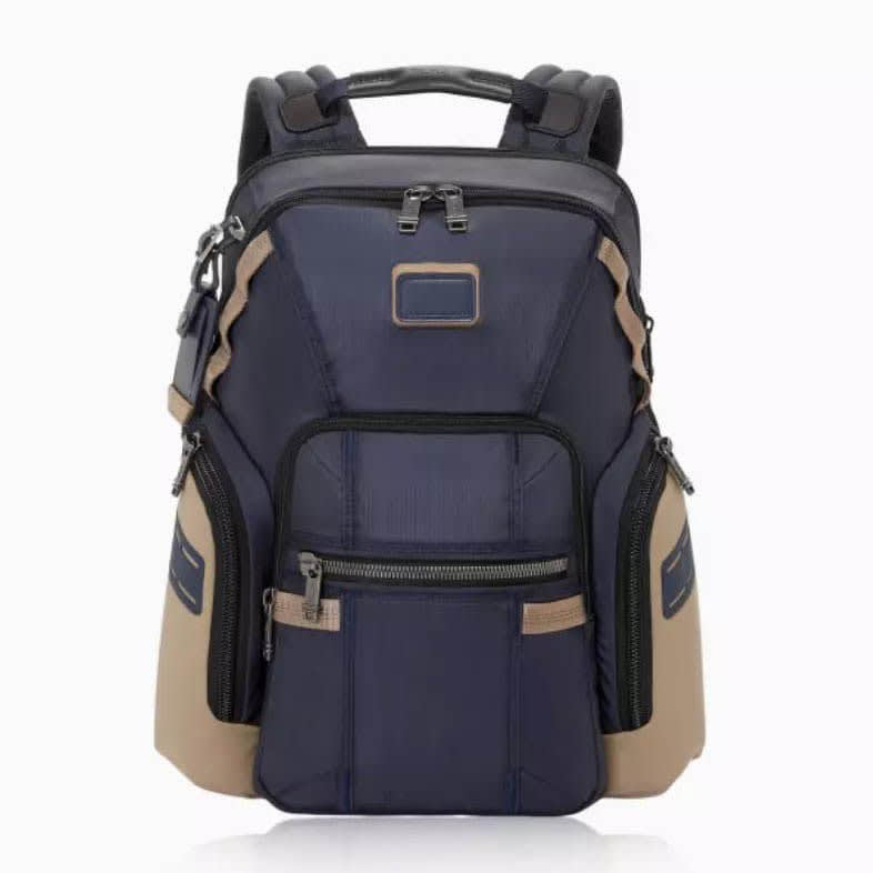 Tumi Alpha Navigation Blue Backpack-0