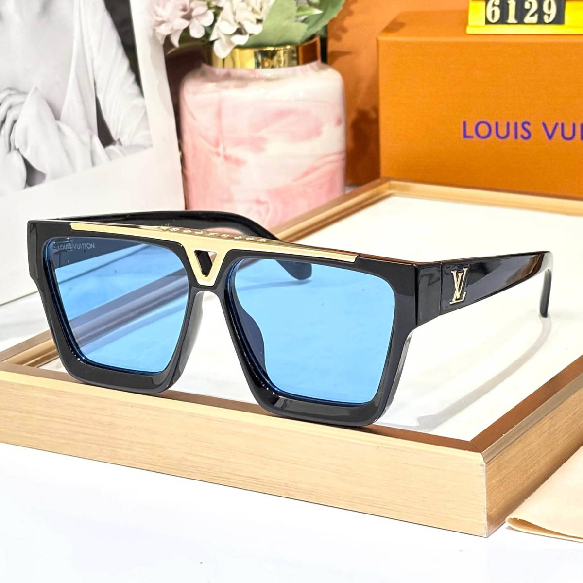 Louis Vuitton Blue Luxury Sunglasses-0