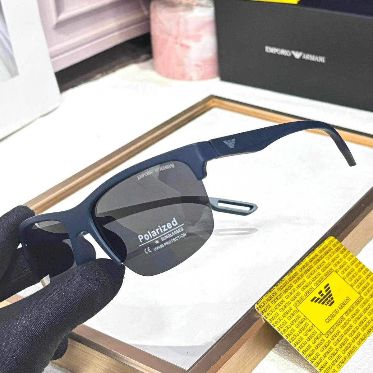 Emporio Armani Blue Luxury Sunglasses-1