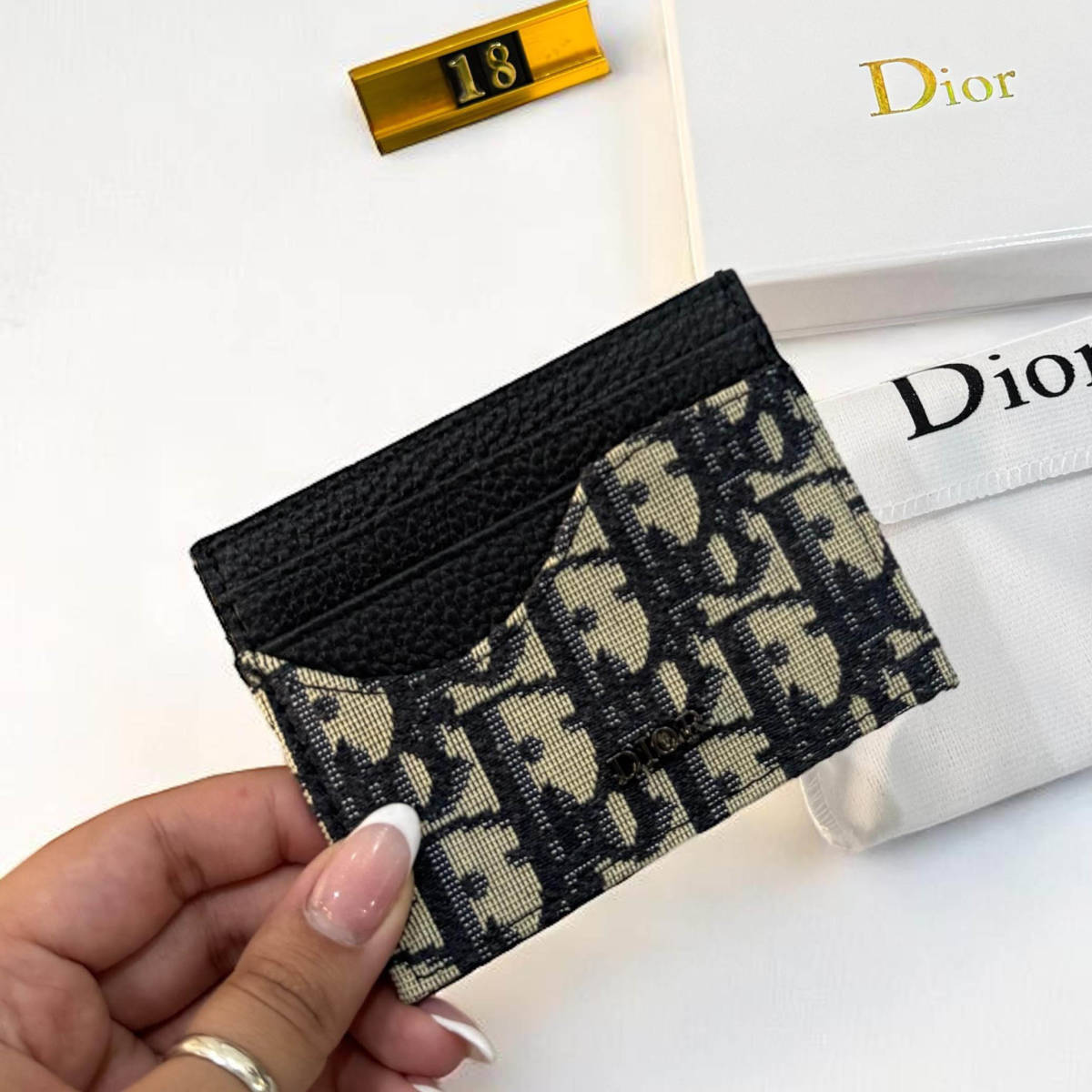 Dior Black Premium Card Wallet-1