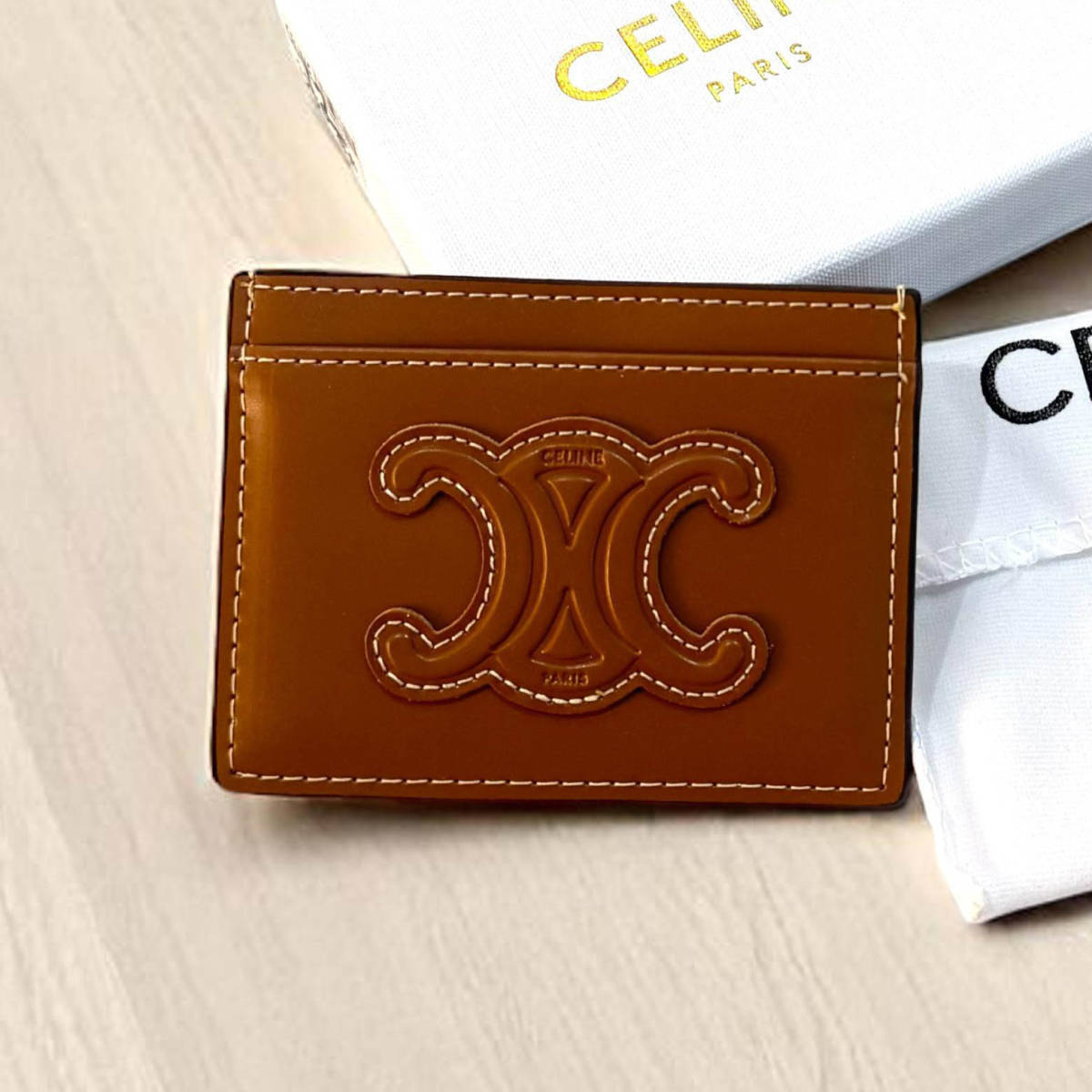 Celine Brown Premium Card Holder-3