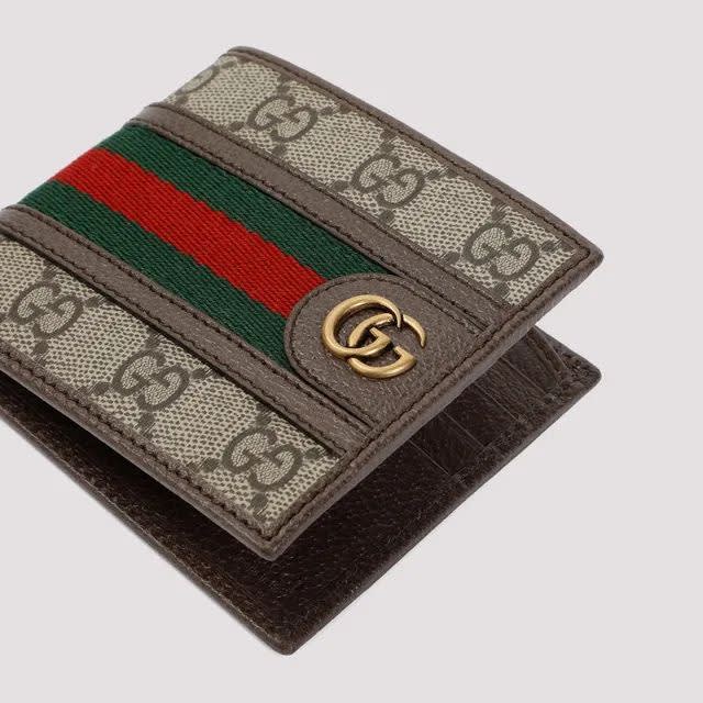 Gucci GG Supreme Monogram Compact Wallet-2