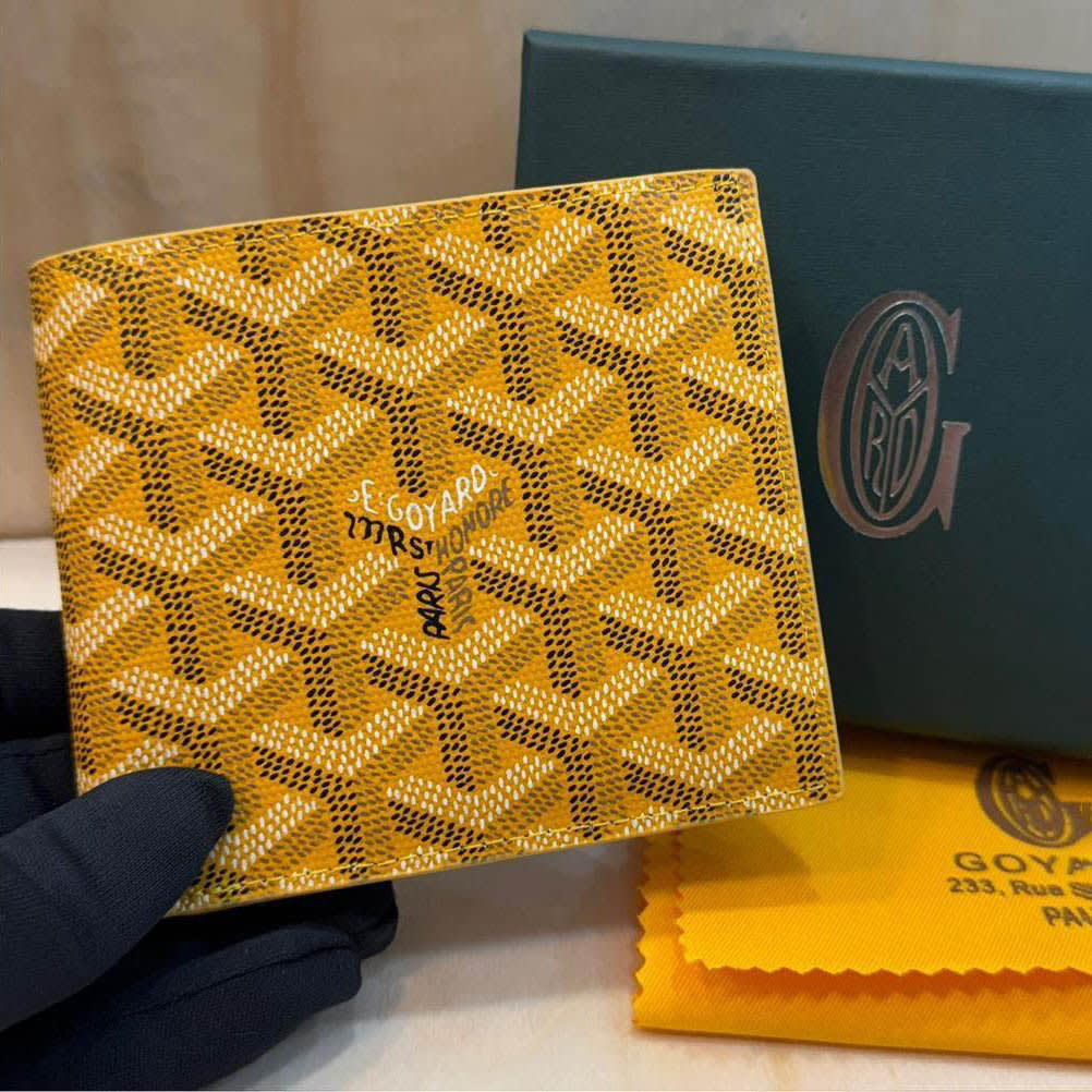 Goyard Yellow Premium Compact Wallet-0