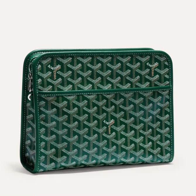 Goyard Green Premium Long Pouch-0
