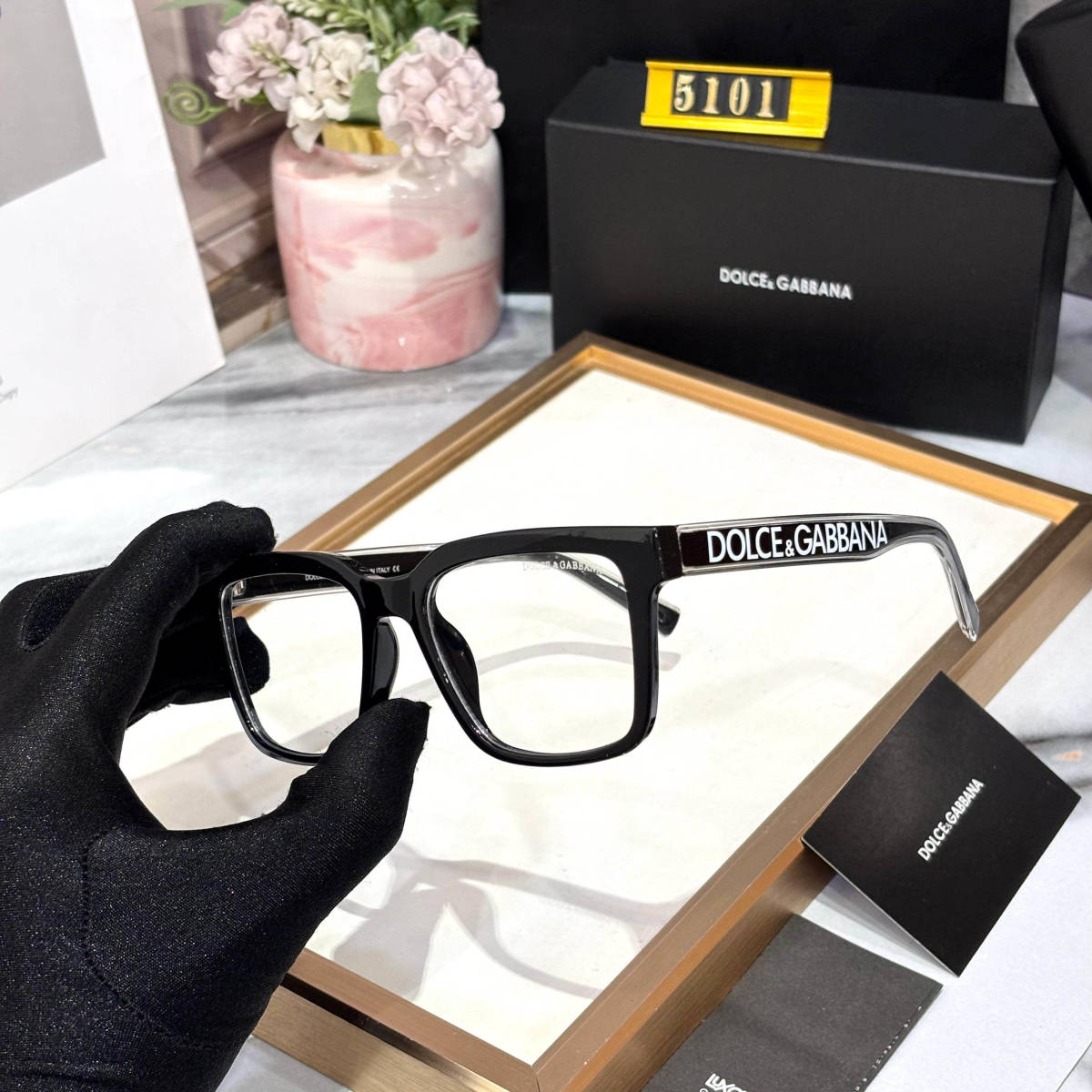 Dolce & Gabbana Black & White Luxury Sunglasses-1