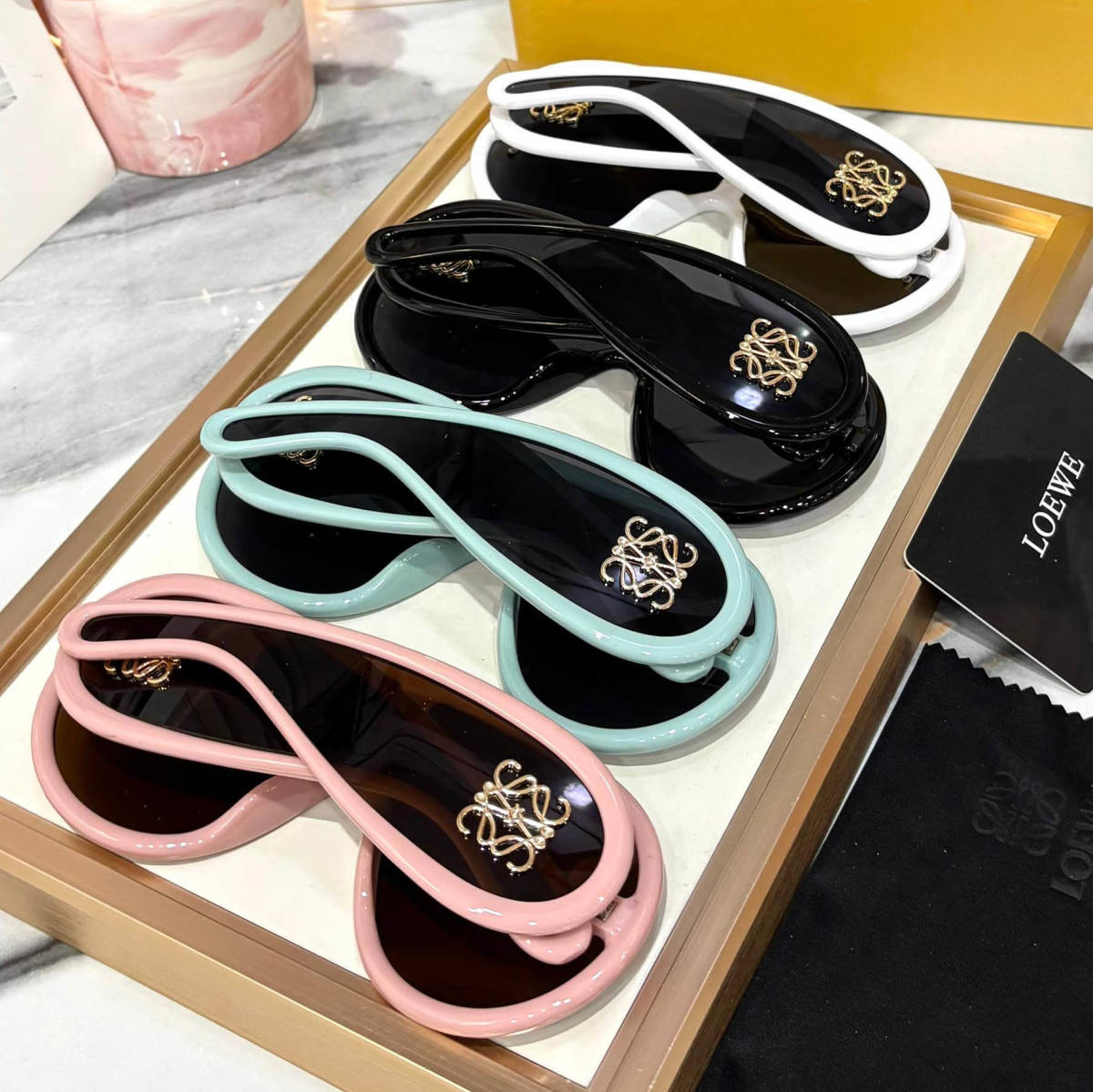 Loewe White Premium Women's Sunglasses-3