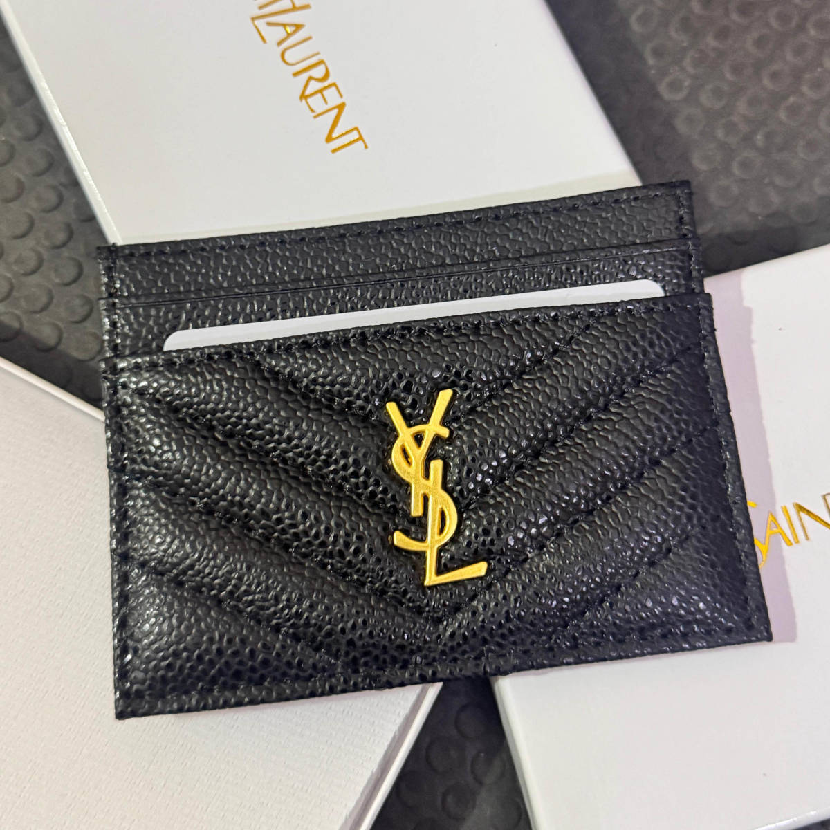 YSL Black Premium Card Wallet-1