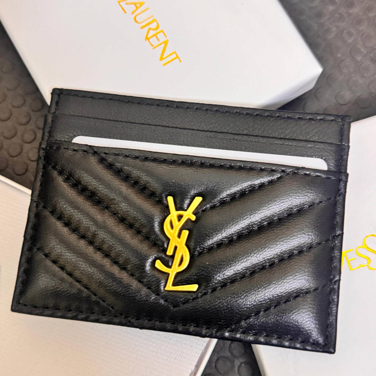 YSL Black Premium Card Wallet-0