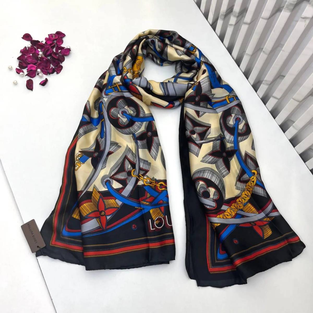 Louis Vuitton Premium Quality Blue Silk Stole-0