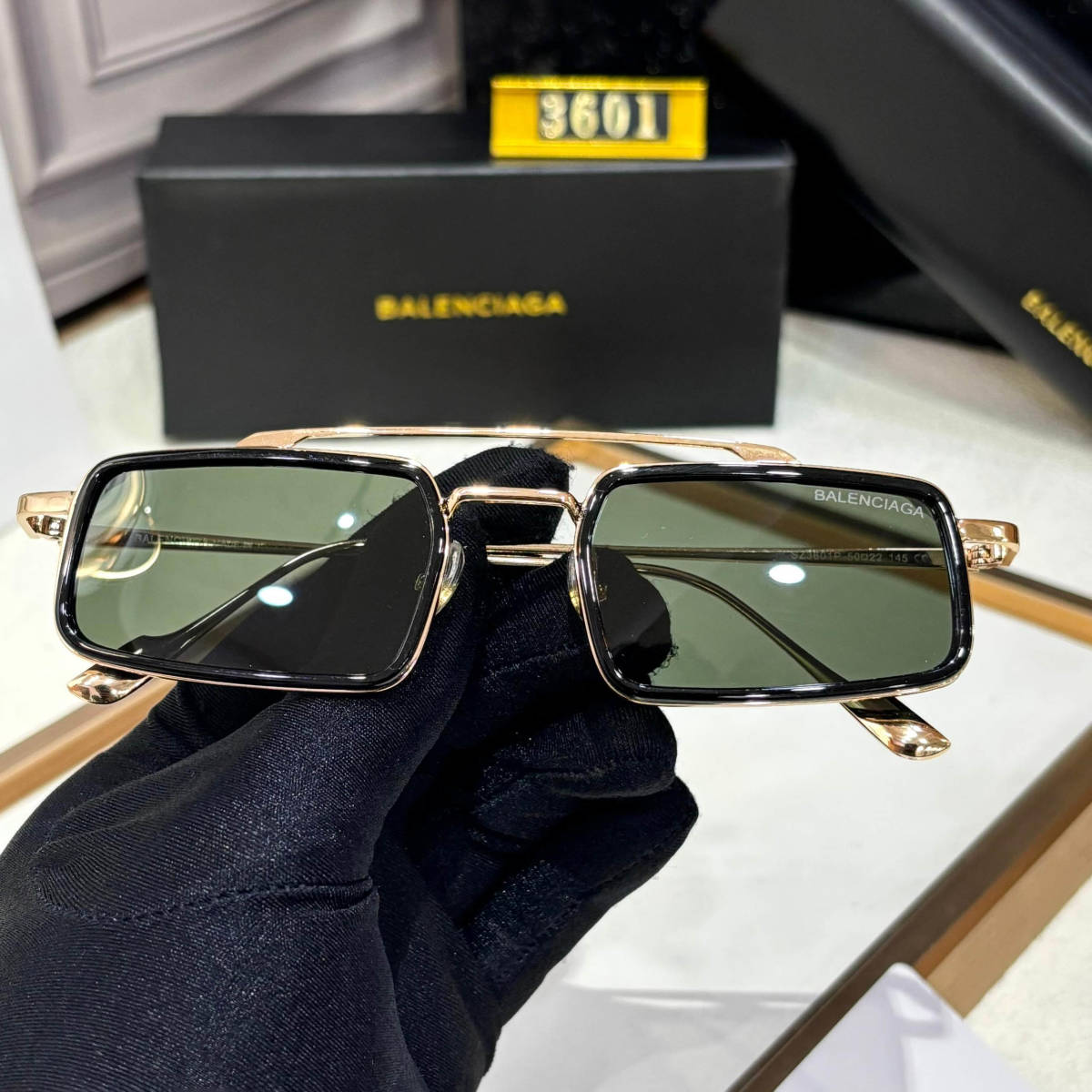 Balenciaga Green Premium Women's Sunglasses-1