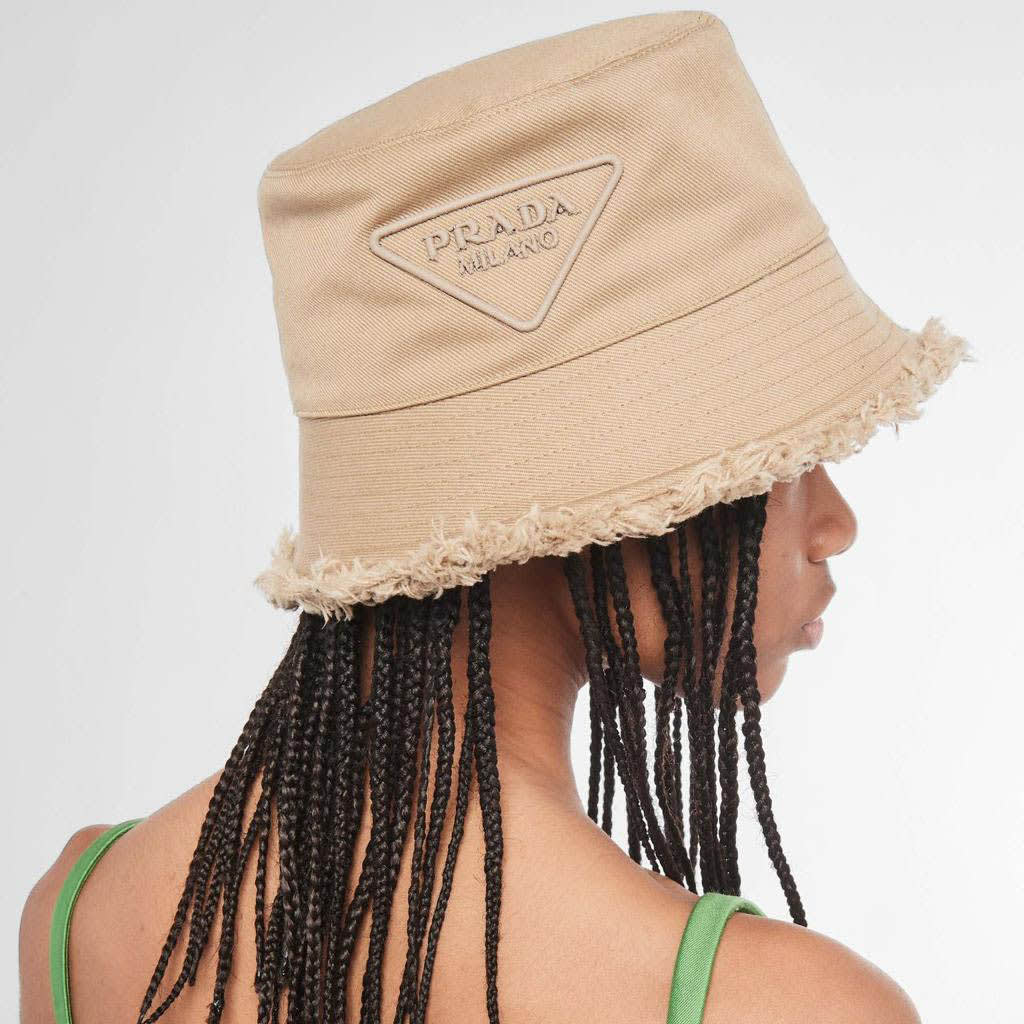 Prada Beige Premium Bucket Hat-1