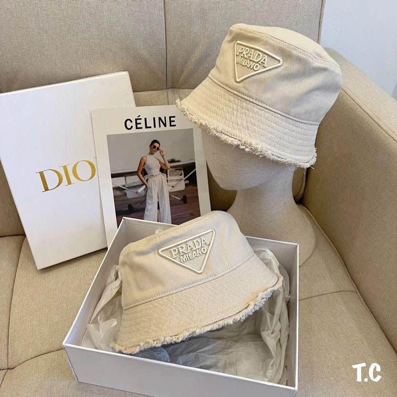 Prada White Premium Bucket Hat-2